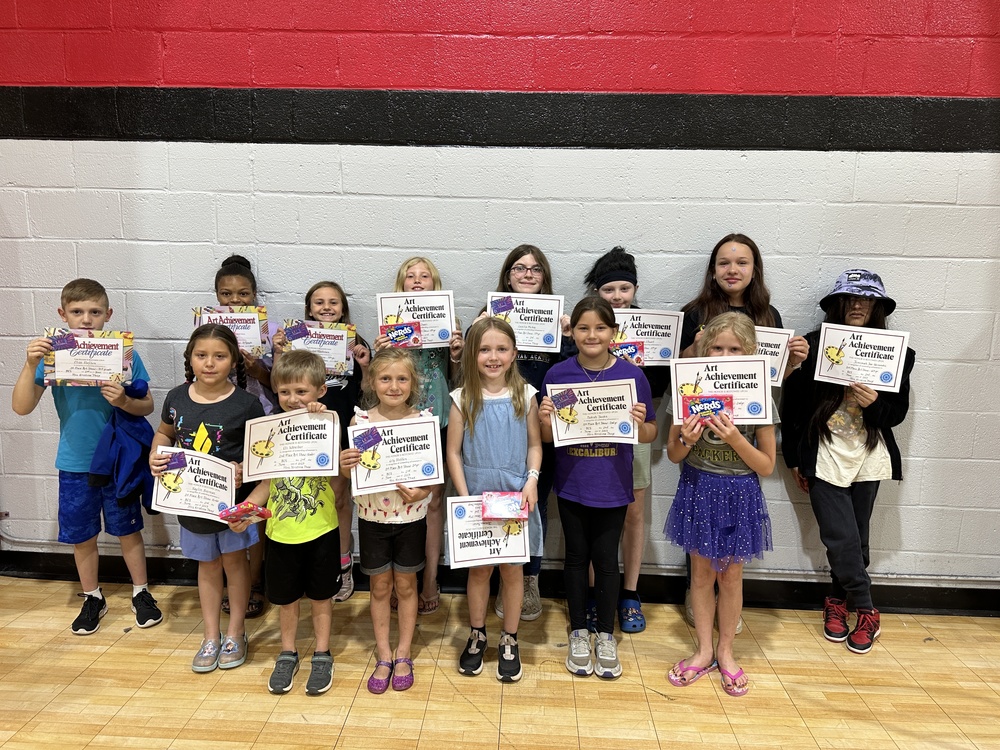 K 6th grade Art Show Winners Bowler School District