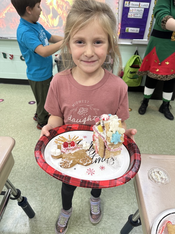 1st Grade Gingerbread Houses! Bowler School District
